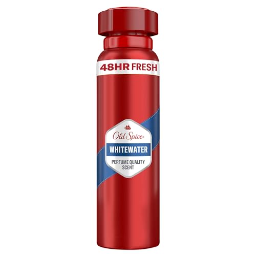 Old Spice Whitewater Desodorante Corporal En Spray Para Hombre, 48 Horas Fresco, 0% Sales De Aluminio, 6 x 150 ml