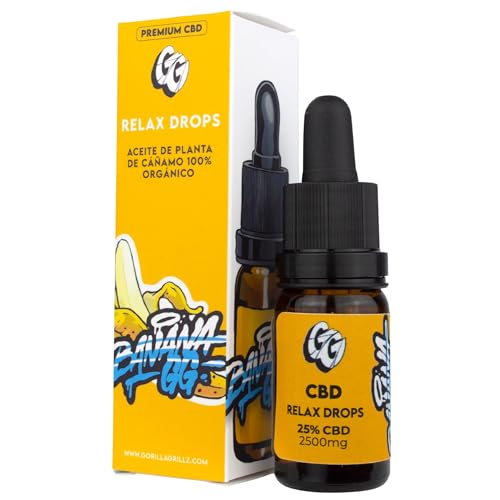 Gorilla Grillz® Aceite CBD 25% con Extracto de Melissa y Vitamina D | 10ml | 2500mg CBD Oil | MCT Oil Vegano | Aceite de Cañamo 100% Orgánico 0% THC | Uso Tópico