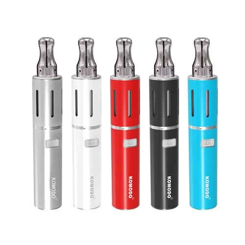 Cigarrillo Electrónico Kit, Vaper System, Cigarrillos Electrónicos Recargables, Con atomizador 0.5 ml sin Líquido, batería 900mAh (Blue)