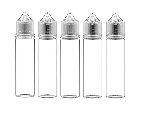 Chubby Gorilla V3 - Botella para líquido (botella transparente con tapa transparente, 60 ml
