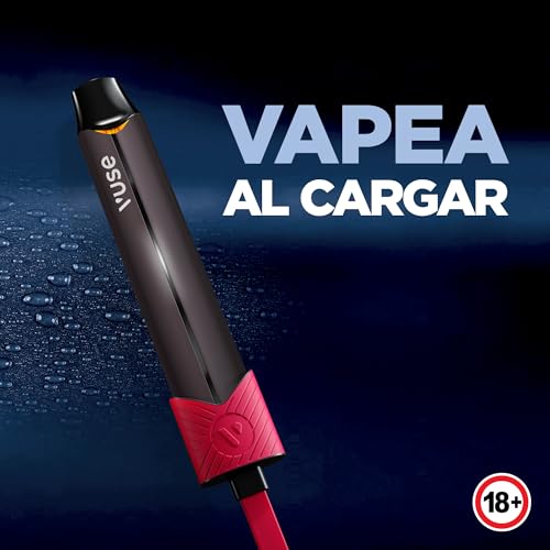 VUSE Pro Solo Vaper recargable Sin Nicotina, Recargas desechables no incluidas, cigarrillo electrónico reutilizable compatible con recargas de ePod2, vapeador Negro