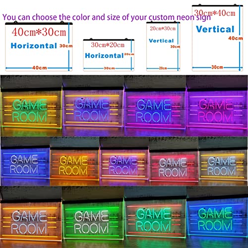Letrero de neón LED para tienda de vape, luces de neón grabadas en 3D de doble color USB personalizadas, para barra de humo tienda de vape colgante de pared decorativo regulable,Green red,30x20cm
