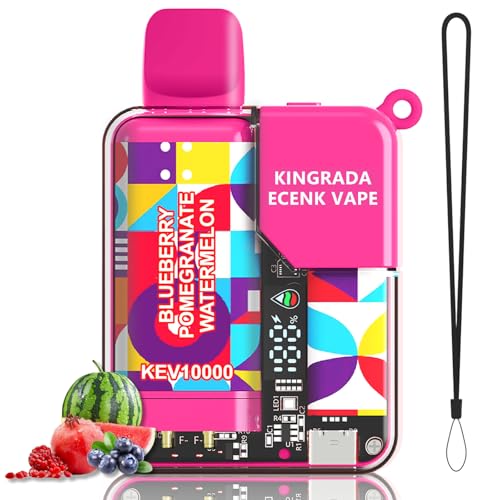 Recargable Cigarrillo Electrónico Pod Kit, Atomizador 980 mAh Batería Vape, Pantalla LED de vatio ajustable, Vaper Sin Nicotina Vape Recargable Kit E Cigarette Vaporizador Sin Líquido