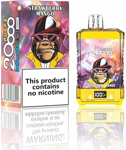 LUXURIOUSVAPES 20000 Recargable Cigarrillo Electrónico Sin Nicotina, Vaporizador 550 mAh Batería Vape, Vape Recargable Kit E Cigarette Vaporizador vaper sin liquido